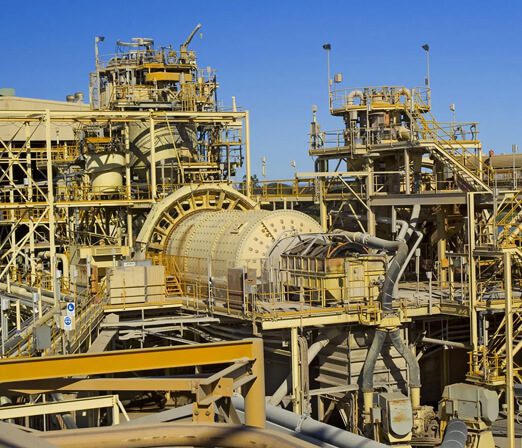 Fixed plant processing equipment supported by planned maintenance and breakdown services at an industrial site